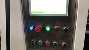 Mise en marche et arrêt de la découpeuse