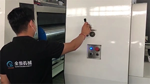 Réglage de la pression pour le rouleau anilox et le rouleau en caoutchouc