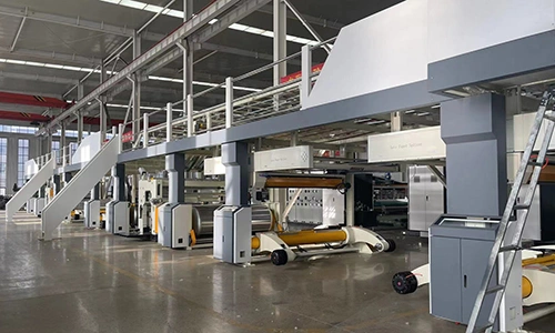 Ligne de production de carton ondulé 5 plis