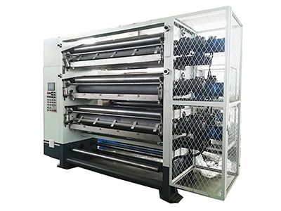 Machine à encoller triplex pour la production de carton ondulé 7 plis